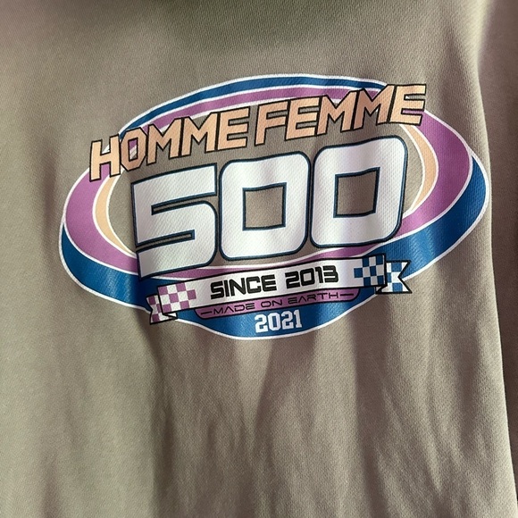 HOMME & FEMME RACING ZIP UP HOODIE JACKET SIZE LARGE - Picture 16 of 17